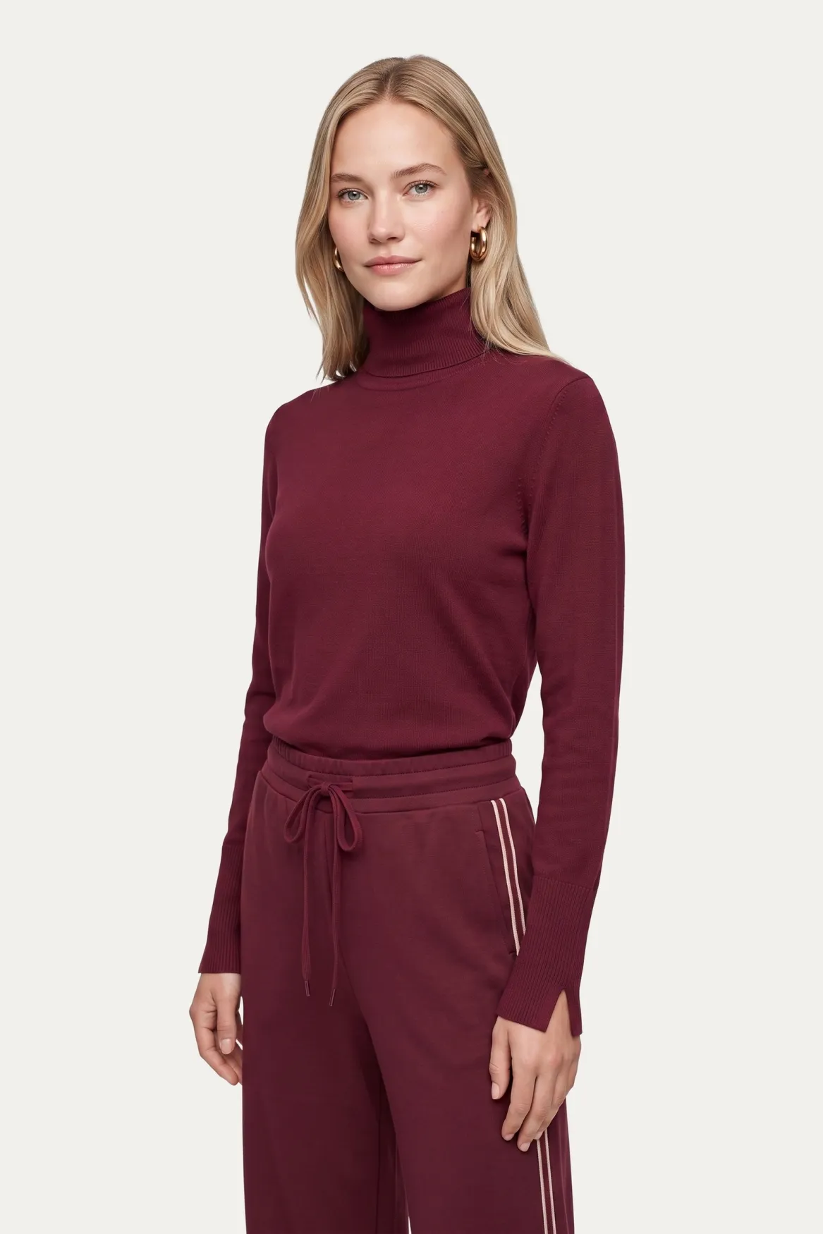 CS The Label Ambra Knit Pullover Mulberry, gebreide trui in mulberrykleur